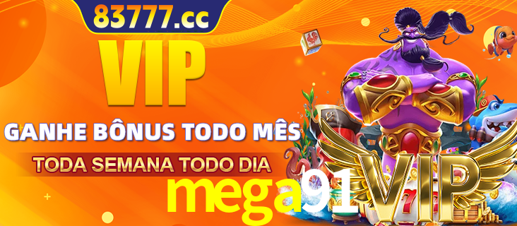 Banner promocional do mega91 oferecendo 100% de recompensas adicionais contínuas para quem fizer o login diário (Daily sign-in), com um mascote de coelho.