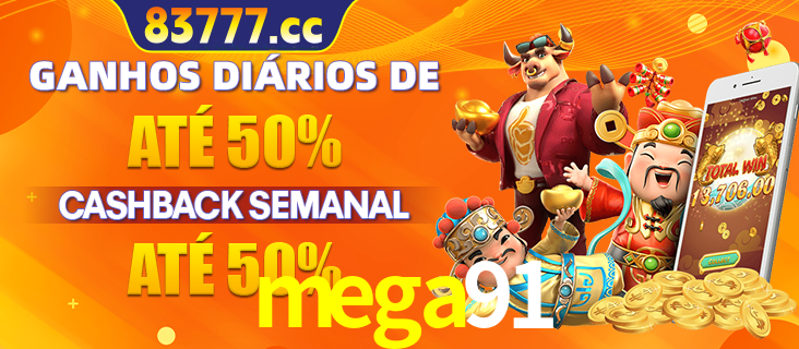 Anúncio de um membro ganhador do cassino mega91 que ganhou R$2.193.486,00 jogando o slot PG Fortune Tiger, com os mascotes do jogo comemorando o prêmio.