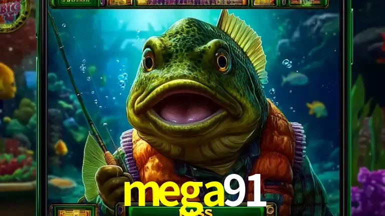 Personagem de peixe pescador do popular jogo de slot com tema de pescaria, uma das emocionantes opções de caça-níqueis para jogar e ganhar no cassino mega91.